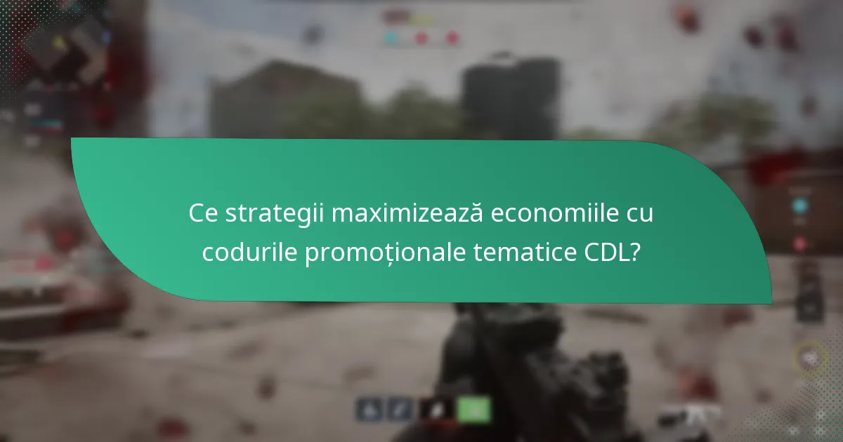 Ce strategii maximizează economiile cu codurile promoționale tematice CDL?